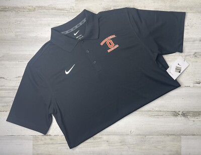 Oregon State Beavers Nike Dri-Fit Black Football Polo Men's Size: Medium NWT!