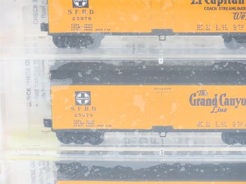 N Kadee Micro-Trains 47212 SFRD Santa Fe 40' Wood Sheathed Reefer 6 pack Sealed - Picture 10 of 17