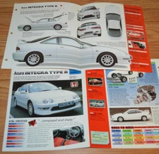 1997 Acura Integra Type R Specs Info Poster Original Brochure Pamphlet Ad 97