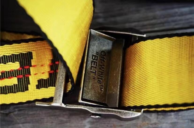 Off White Fanny Bag sling backpack Industrial Strap Yellow Belt