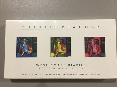 Charlie Peacock-West Coast Diaries Vol.1,2 & 3 CASSETTES 32 Page Book Vector NEW