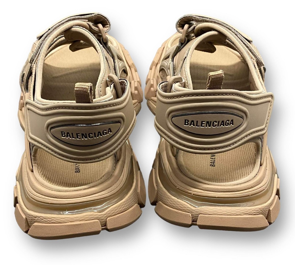 ビ*ん様 バレンシアガ サンダル42 BALENCIAGA TRACKSLIDE balenciaga-track-sandals-gray-