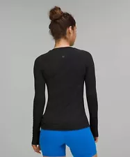 Lululemon Black Yoga Swiftly Tech Woman Sport Long Sleeve T-shirt Top 3 Colors