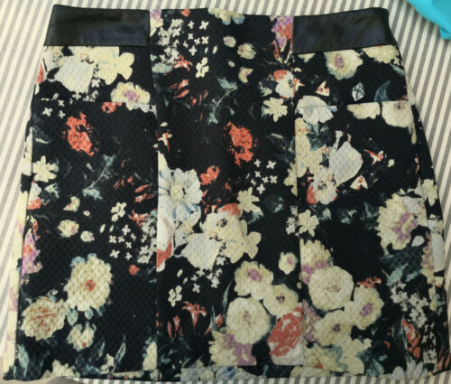 MANGO Collection Floral Short Skirt Size 36 FR Good Condition - Picture 1 of 6