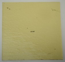 1437.30 - TRANSPARENT LIGHT AMBER 3" x 3" BULLSEYE 3mm THICK GLASS 90 COE