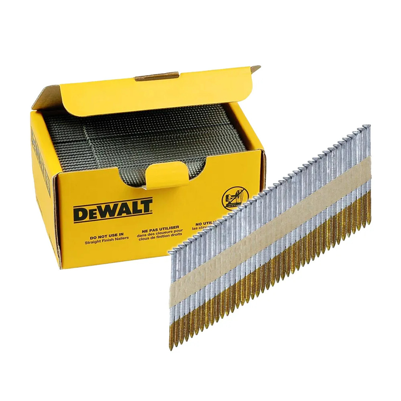 Dewalt 50mm x 2.8mm 34° Ring Shank Bright Nails - Pack of 2200