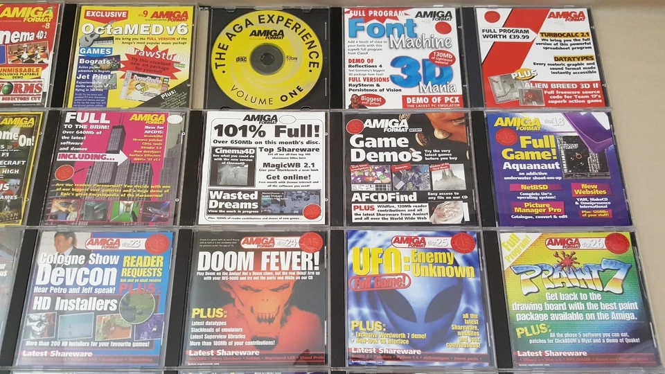 HUGE LOT of (43) Amiga Format Magazine CDs in Jewel Cases ©1996-2000 3000 4000 - Image 3 of 4