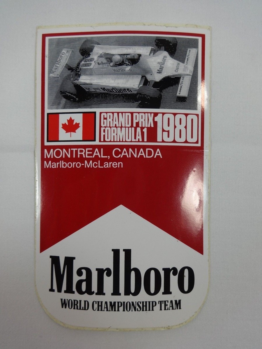1980 Formula-1 Grand Prix Montreal, Canada Marlboro McLaren