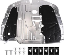Front Skid Plate for 16-21 Honda Civic Engine Guard Cover Splash Shield Al Alloy