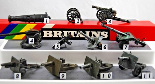 Various Vintage BRITAINS MILITARY ARMY GUNS For Repair or WAR DIORAMA Display - Picture 2 of 91