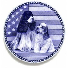 Cocker Spaniel - American - Dog Plate made in Denmark from the finest European P
