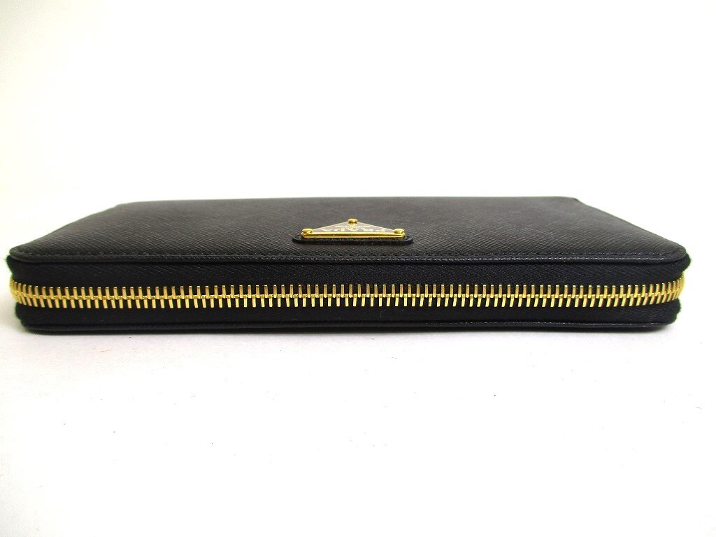 [Prada] Gold l Logo Wallet - Black / ☆送料込☆ PRADA Gold Wallets for Women for sale | eBay