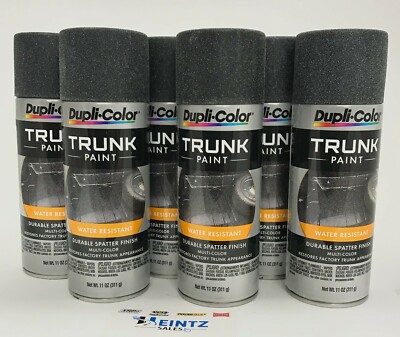 Duplicolor TSP101-6 PACK Black & Grey Trunk Paint -Water Resistant Durable -11oz