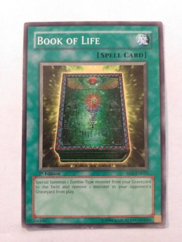 Yugioh Book Of Life - 1st Edition SD2-EN021 - Common Spell Card LP Yu-Gi-Oh! TCG - Picture 1 of 6