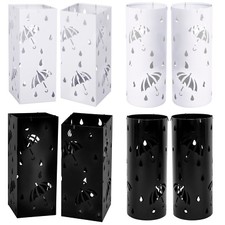 Woltu Schirmständer Regenschirmständer mit Wasserauffangschale Schirmhalter #992