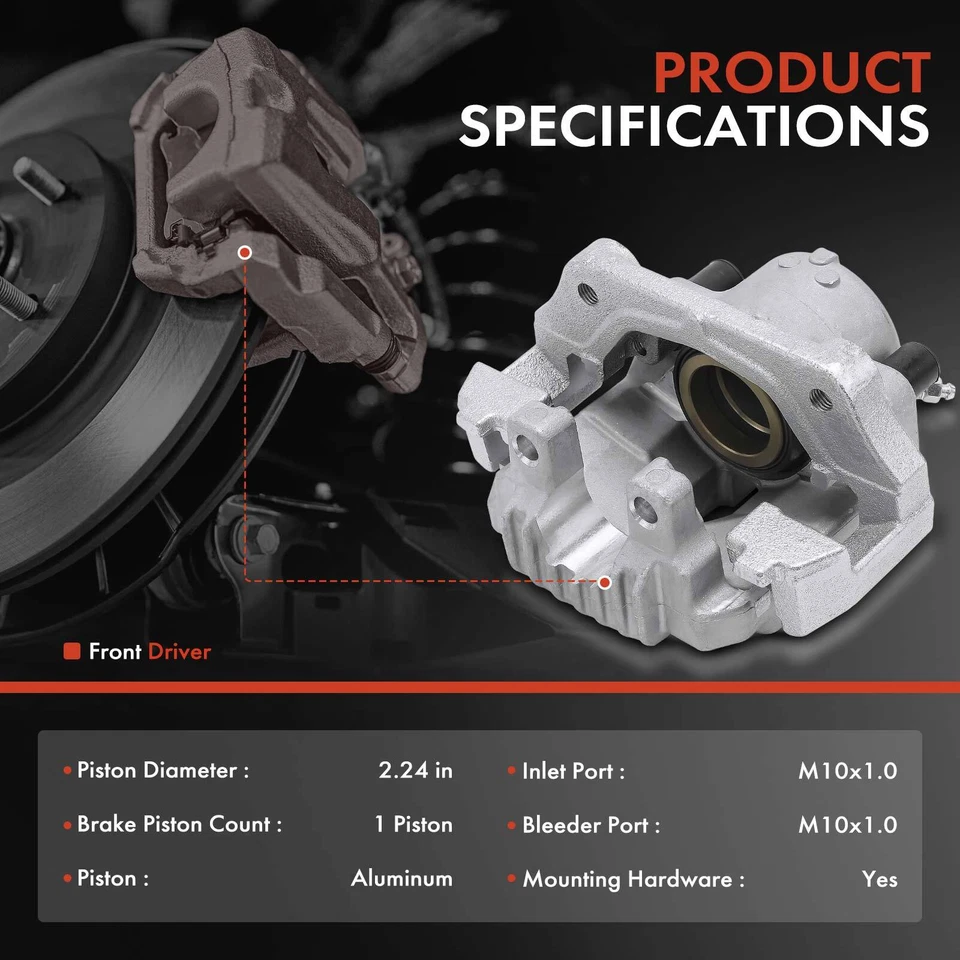 Pinza de freno delantera izquierda con soporte para BMW 325i 325xi 2006 328i 328xi 2007 Foto 2 de 4