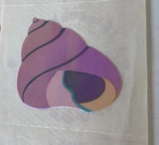 Vintage 2” Pearly Shiny Mrs. Grossman’s Shell Sticker