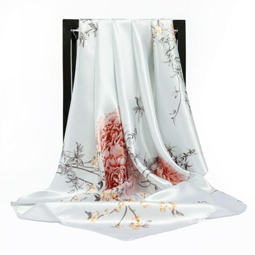 Seidenschal für Damen Quadratisches Taschentuch Mode Schal Hijab Elegant - Bild 16 von 21