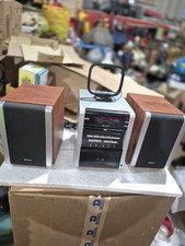 Sony Compact System DVD Deck cassette/ CD Receiver Player CMT-DV2D W/Speakers