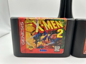 X-Men & X-Men 2: Clone Wars - Sega Genesis Carteidges Only 2 Game Lot Tested