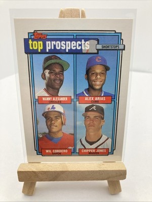 1992 Topps - Top Prospects Chipper Jones, Wil Cordero, Alex Arias #551 (RC)