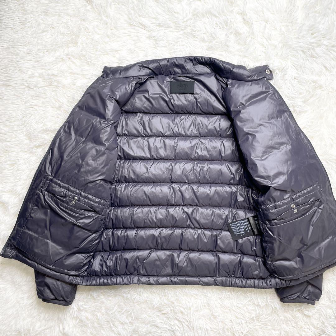 Prada Down Jacket Triangle Logo Sga462 Grey M | eBay