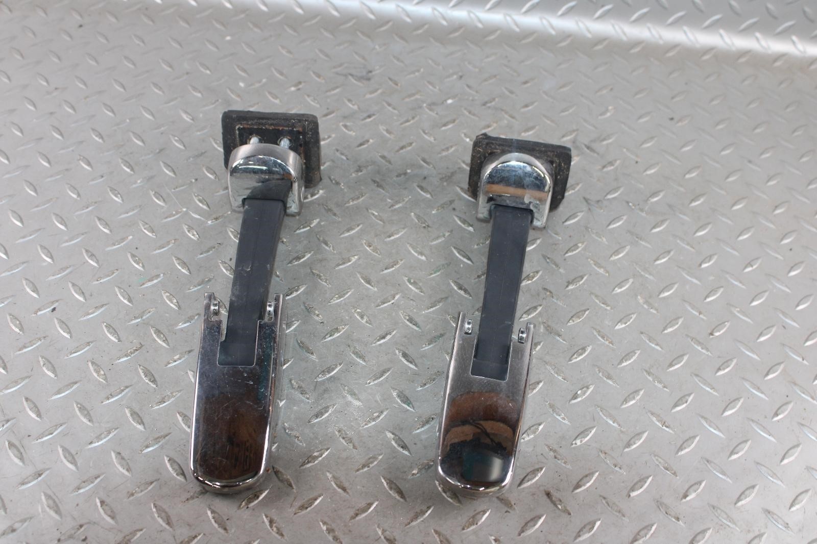 03-09 H2 Chrome Front Pair LH RH Hood Latch Straps OEM Factory OE WTY OE WTY
