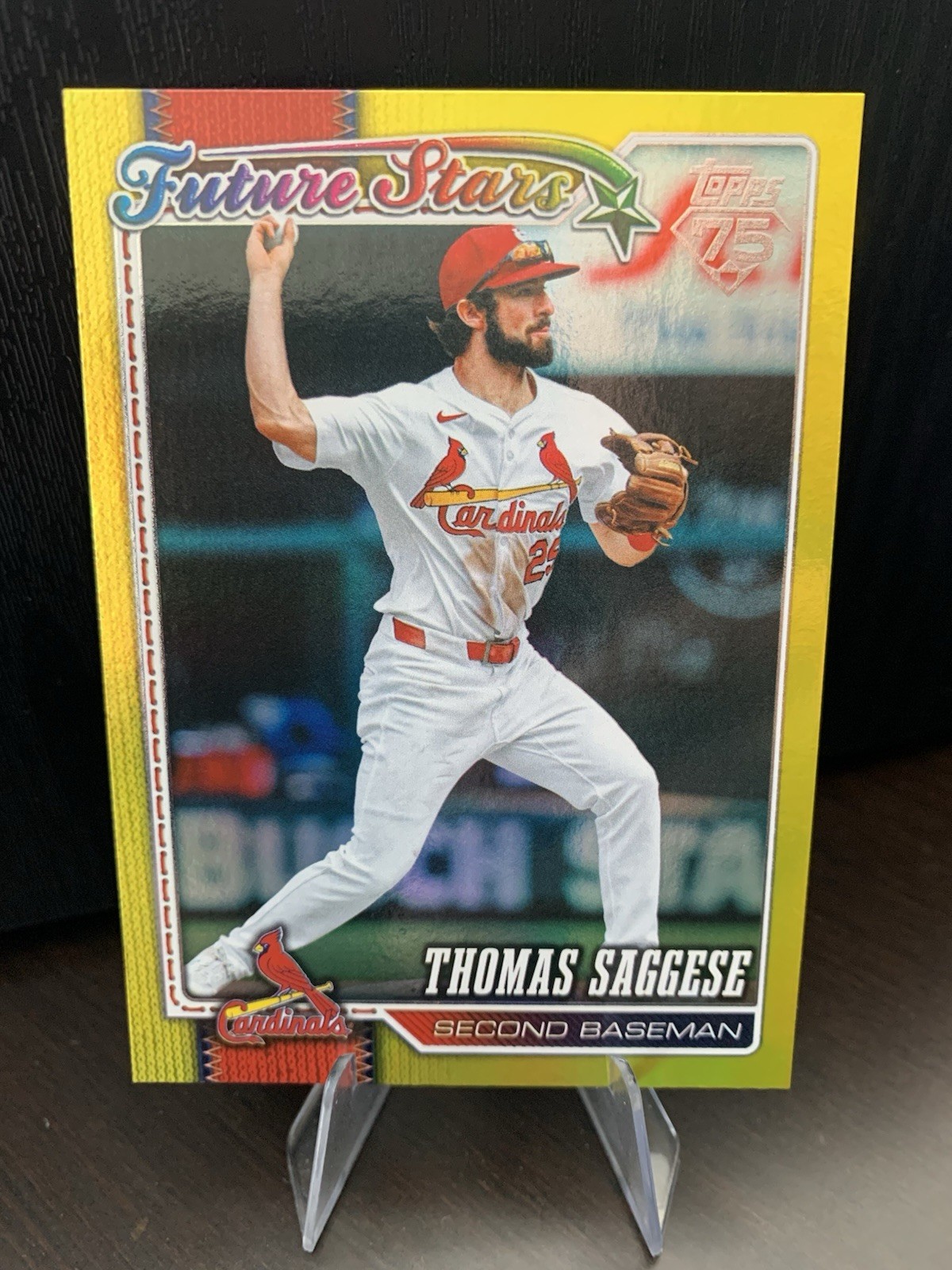 2026 Topps Series 2 Thomas Saggese -  Cardinals Future Stars - Yellow  Foil /399