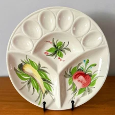 Mid-Century Lord & Taylor Hors D’Oeuvres/Deviled Egg Serving Plate