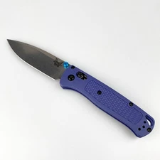 Benchmade 535FE-05 Bugout Knife Crater Blue Grivory Handle S30V Folding Knife