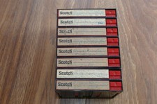 Cassette Tape Storage Case Black 8 Drawer Vintage 3M Scotch Retro 70s 80s