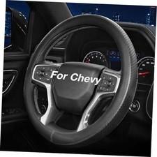 Steering Wheel Cover for Chevy Silverado Equinox Tahoe Traverse Colorado Black
