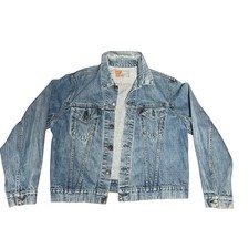 Vintage 1970s Levi’s Type 3 III Trucker Jacket Denim Made In USA Size small