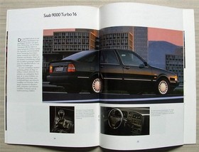 SAAB 9000 Car Range Sales Brochure For 1990 #253252 GERMAN TEXT CD TURBO 16 CDi+
