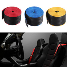 48mm Wide 3.6m Length Color Car Safety Seat Belt Webbing Racing Harness Straps