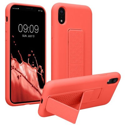 Hülle für Apple iPhone XR Hülle Silikon Case Handy Cover Fingerhalter