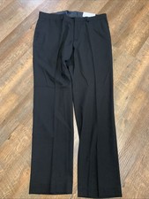 NEW Mens Kenneth Cole Reaction Black Flex Suit-Separate Pants Modern 34X30