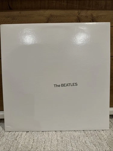 The Beatles White Album 1978 Capitol SEBX 11841 2xLP White Vinyl With Poster