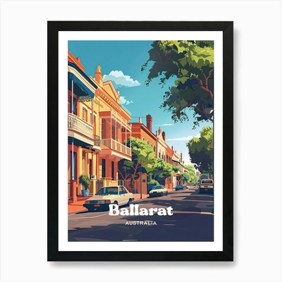 Ballarat Australien Victoria Digital gerahmtes Wandbild Poster Leinwanddruck Bild