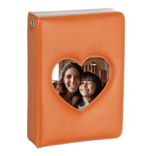 3 Inch Mini Photocard Binder Heart Hollow Photocard, Orange