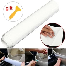 Clear Car Door Sill/Edge Paint Protection Vinyl Film Sheet Anti-Scratch Scraper