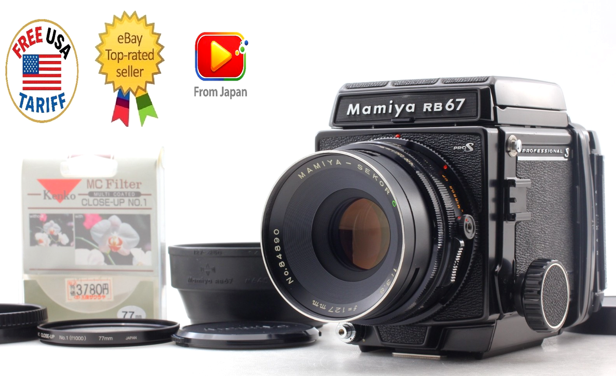 ❁動作品❁MAMIYA マミヤ RB67 pro S 127mm F3.8 w/Hood [ Mint+ ] Mamiya RB67 Pro S Film Camera C 127mm f3.8 Lens