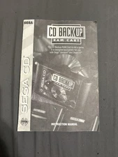 Sega CD Sega CD Back Up Ram Cart Manual Instructions Booklet ONLY