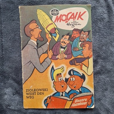 Mosaik Nr 45 Ziolkowski weist den Weg ORIGINALHEFT August 1960 SEHR GUT RISSFREI