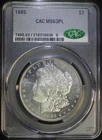 1885 P Morgan Silver Dollar CACG MS63PL Prooflike Flashy Mirrors CAC