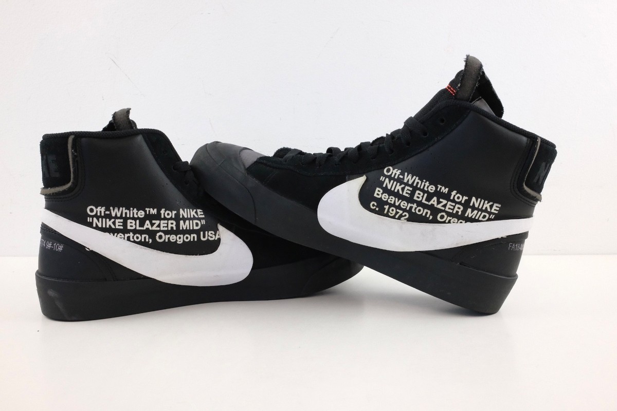 2018 Nike Off-White x Blazer Mid Grim Reapers size 9.5 w/ Box used