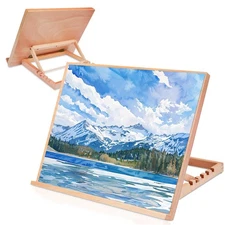 17 x 12.8 Inch A3 Wood Drafting Table, Easel, Drawing, Sketching Board, Artist