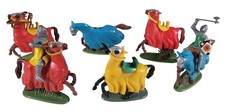 Britains Ltd Knights and Horses Figures Medieval Spares Set Hong Kong Vintage
