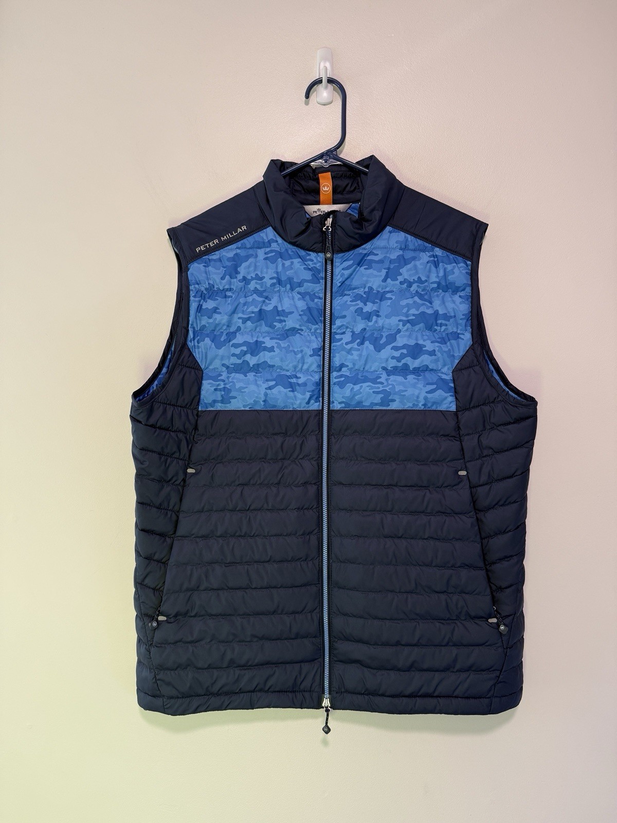 Peter Millar Blue Colorblock Hyperlight Quilted V… - image 2