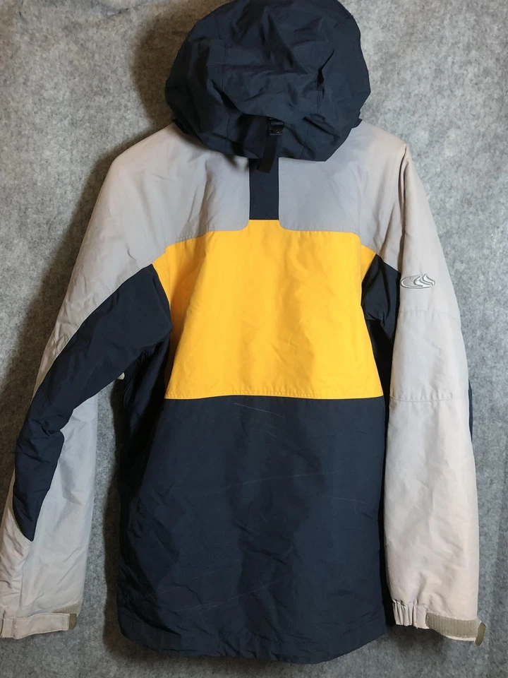 Bonfire Jacket Mens Medium Navy Yellow Silver Series Snowboard Hooded 6000mm - Image 3 of 4